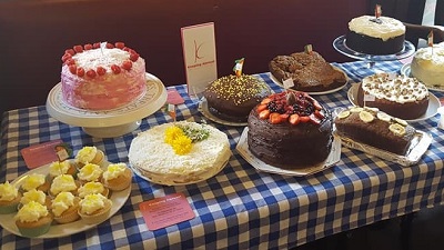 table of cakes